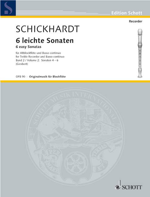 Vorderes Coverbild 6 leichte Sonaten 