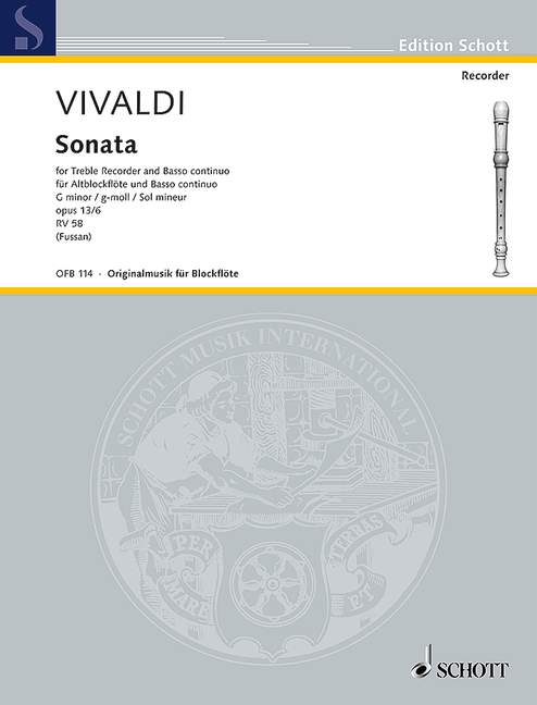 Vorderes Coverbild Sonata g-Moll op. 13a/6 RV 58 