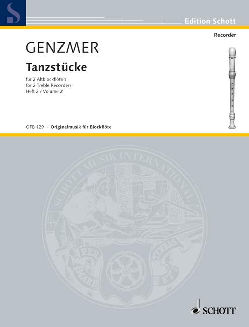 Vorderes Coverbild Tanzstücke GeWV 267 