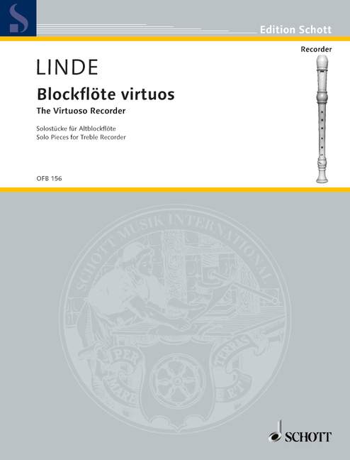 Vorderes Coverbild Blockflöte virtuos 