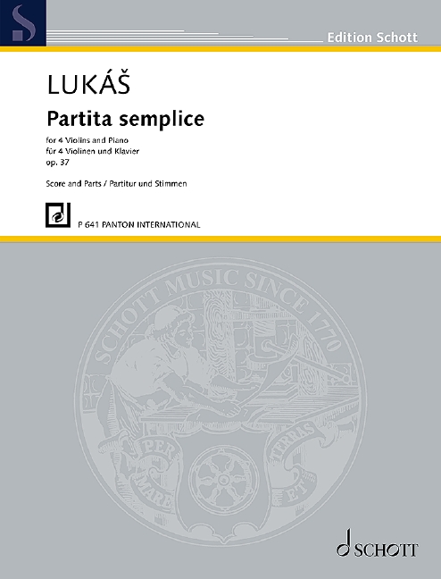 Vorderes Coverbild Partita semplice op. 37 