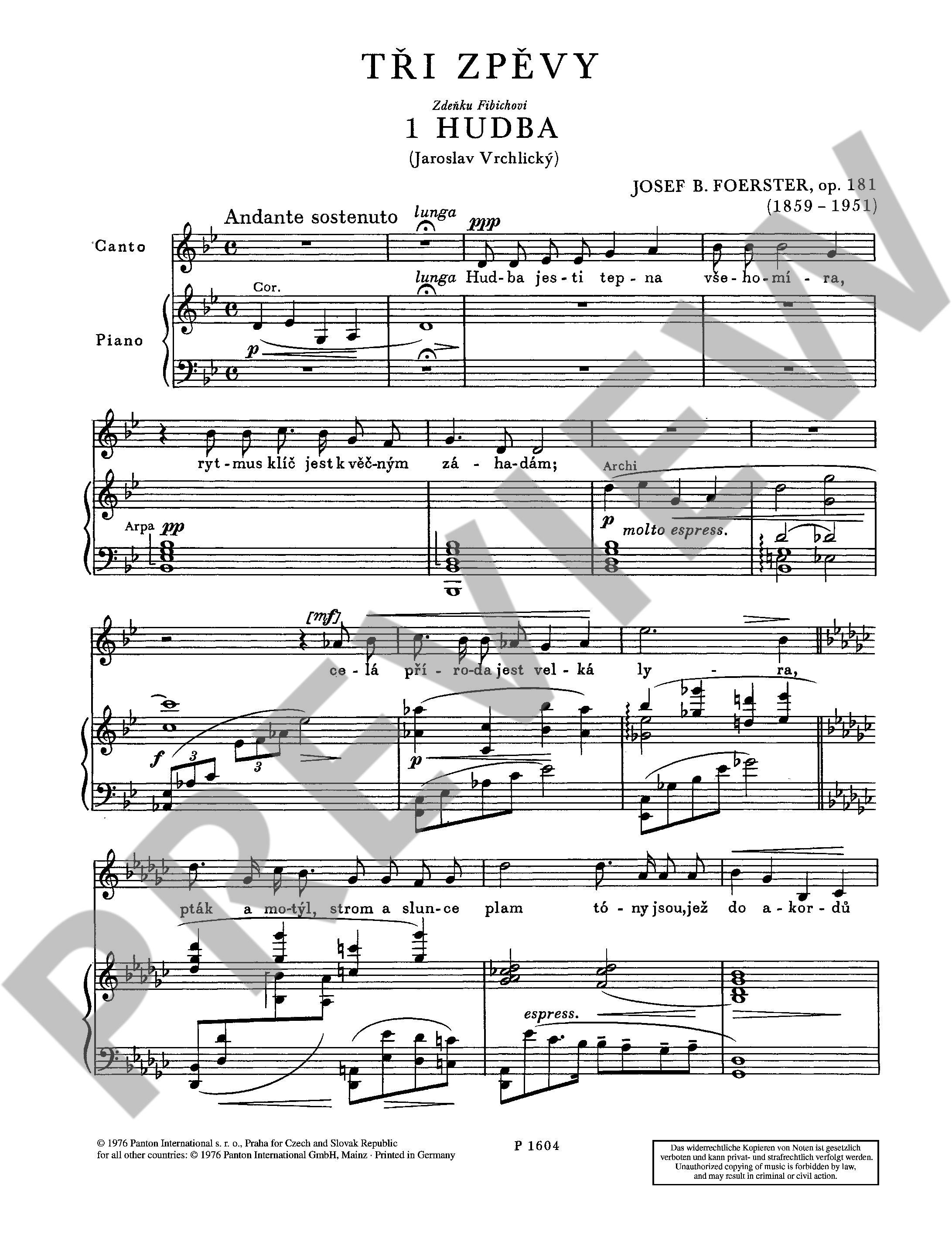 Anderes Coverbild 3 Gesänge op. 181 