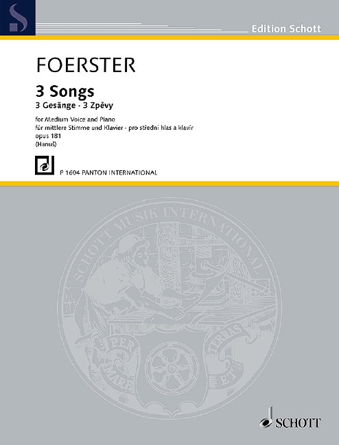 Vorderes Coverbild 3 Gesänge op. 181 