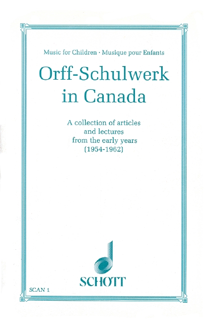 Vorderes Coverbild Orff-Schulwerk in Canada 