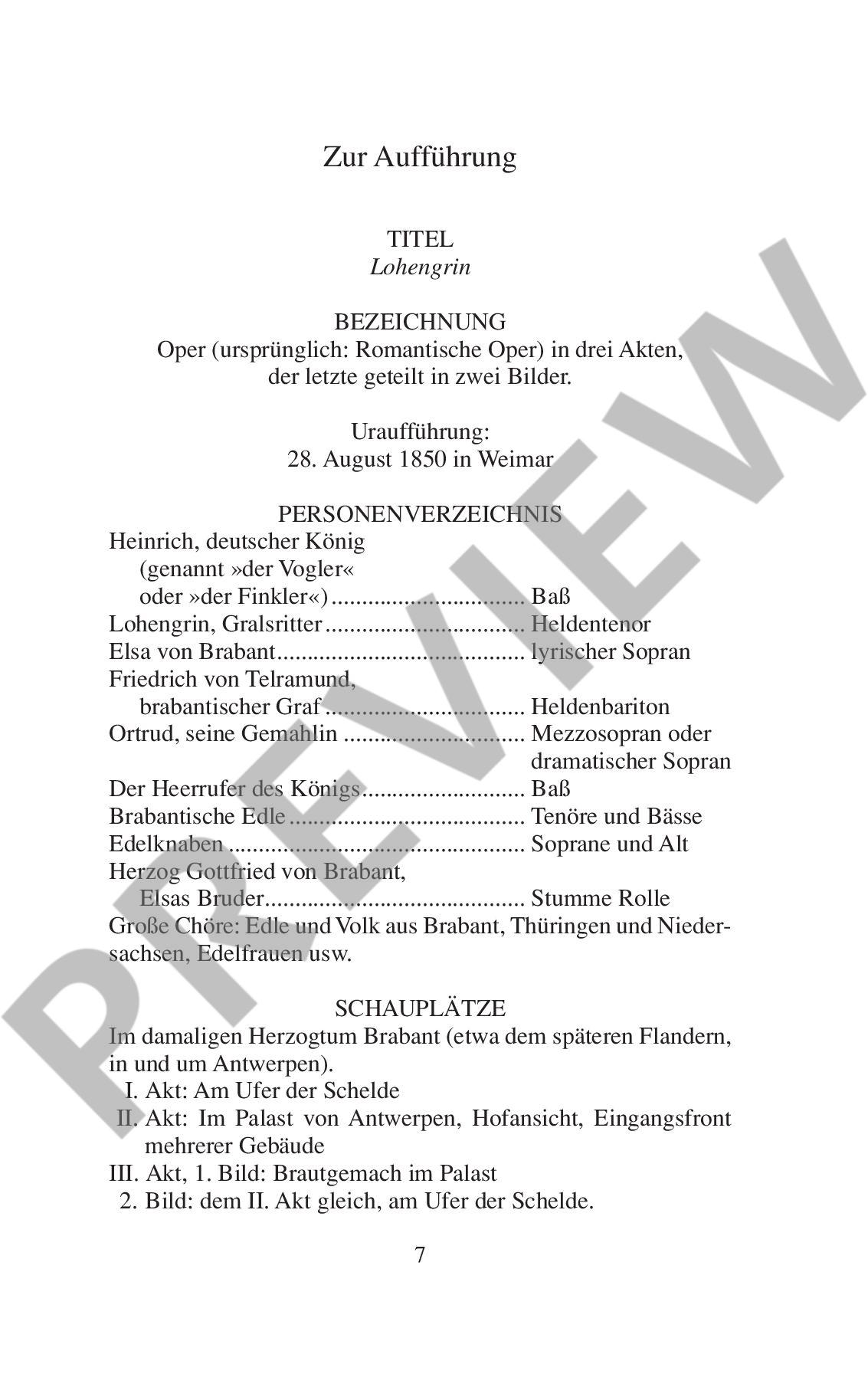 Anderes Coverbild Lohengrin WWV 75 