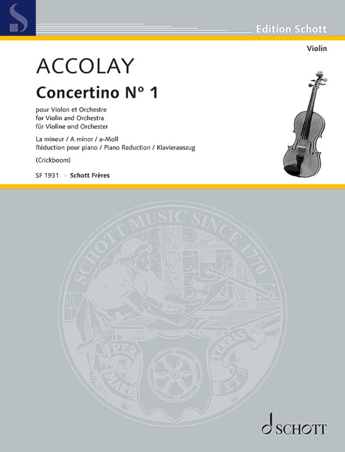 Vorderes Coverbild Concertino Nr. 1 a-Moll 