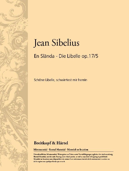 Anderes Coverbild En slända – Die Libelle op. 17/5