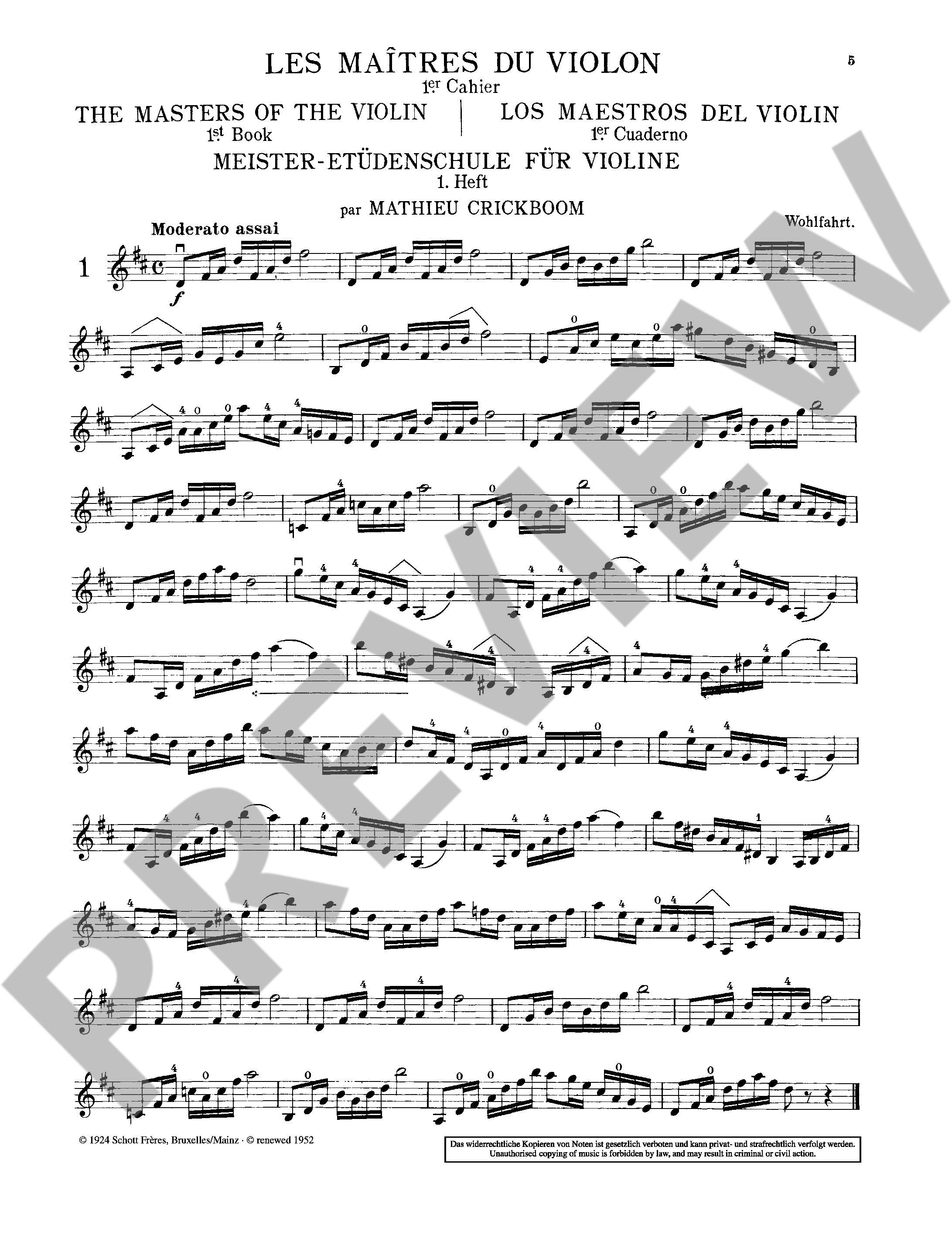 Anderes Coverbild Die Meister der Violine Vol. I
