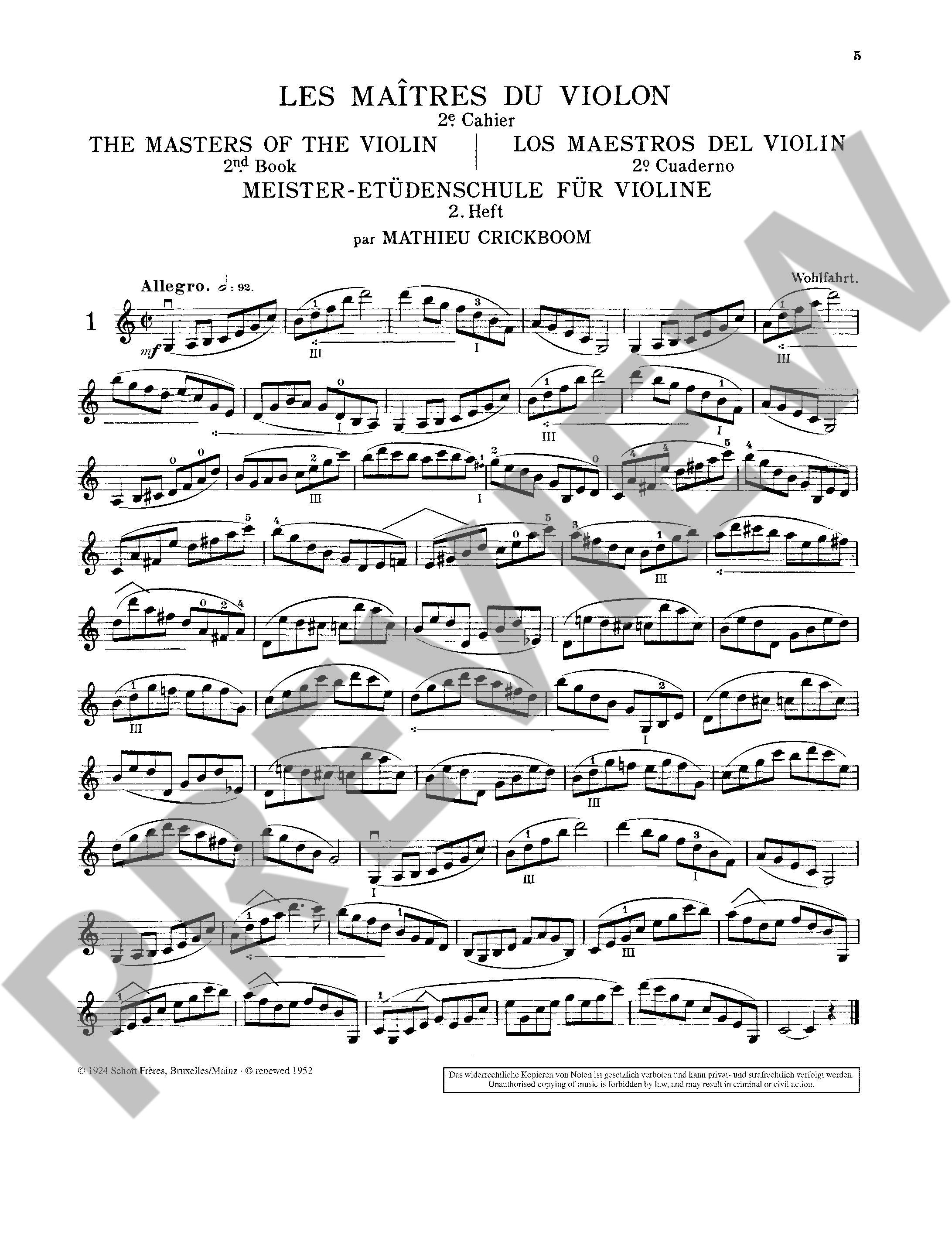 Anderes Coverbild Die Meister der Violine Vol. II