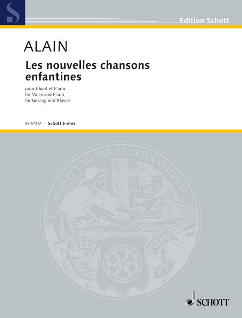 Vorderes Coverbild Les nouvelles chansons enfantines 