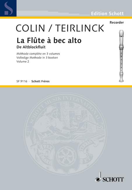 Vorderes Coverbild La Flûte à bec alto 