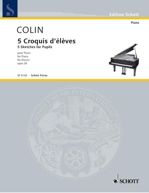 Vorderes Coverbild 5 Croquis d'élèves op. 28 