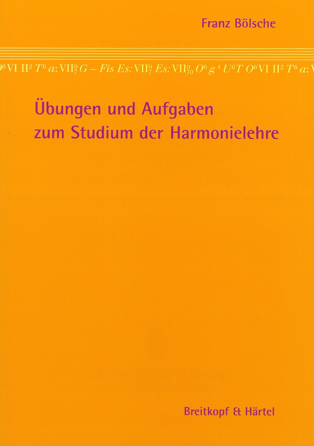 Vorderes Coverbild Übungen zur Harmonielehre