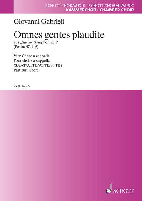 Vorderes Coverbild Sacrae Symphoniae I 