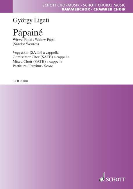 Vorderes Coverbild Pápainé 