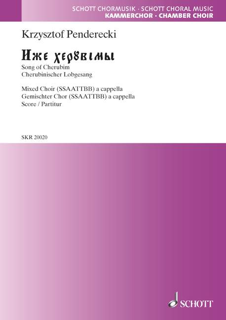 Vorderes Coverbild Cherubinischer Lobgesang - Iže cheruvimi 