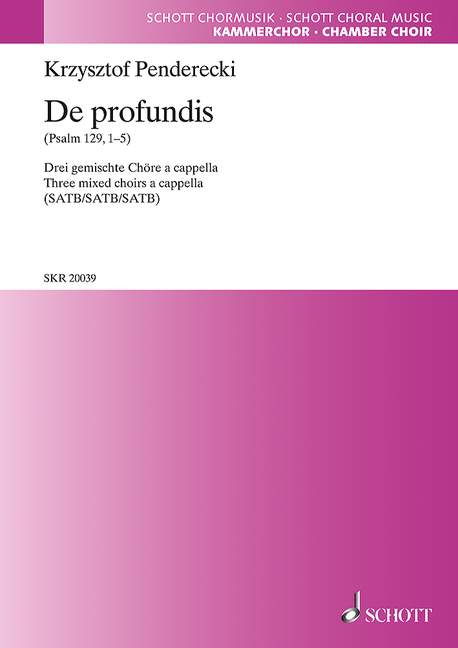 Vorderes Coverbild De profundis 