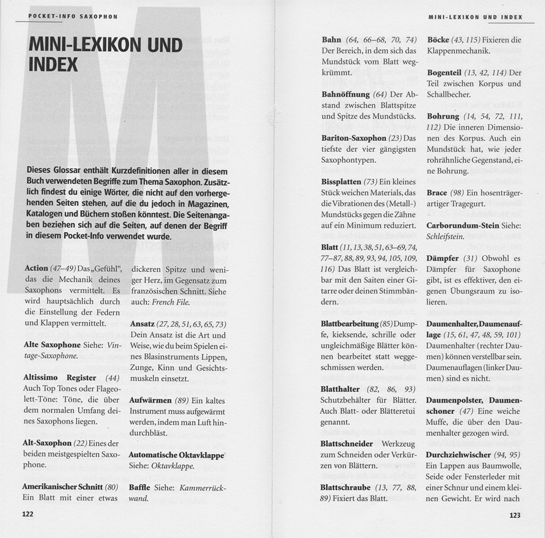 Anderes Coverbild Pocket-Info Saxophon 