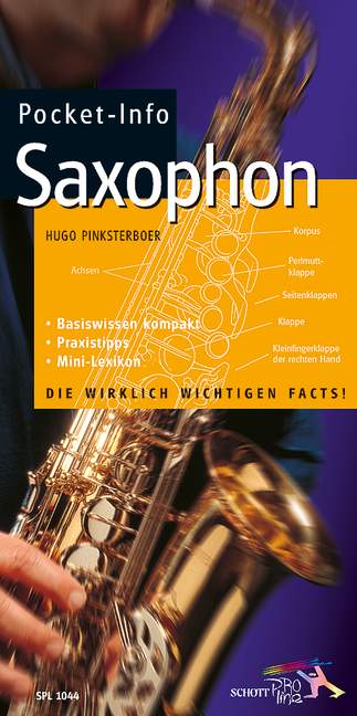 Vorderes Coverbild Pocket-Info Saxophon 