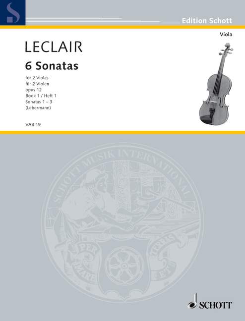 Vorderes Coverbild Sechs Sonaten op. 12 
