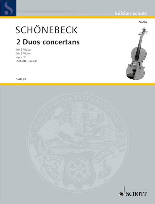 Vorderes Coverbild 2 konzertante Duos op. 13 
