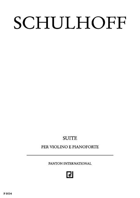 Vorderes Coverbild Suite WV 18 