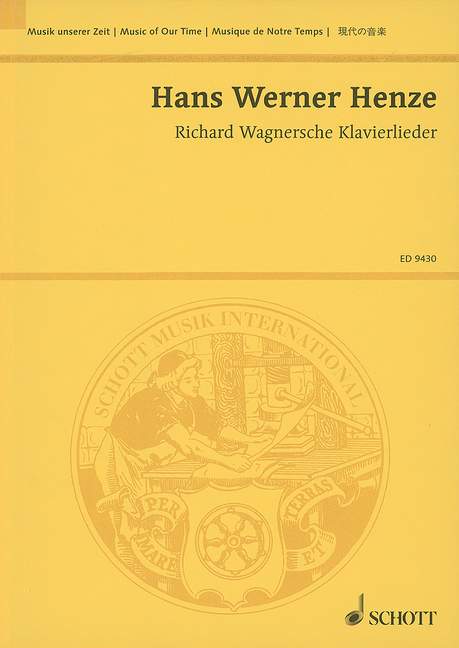 Vorderes Coverbild Richard Wagnersche Klavierlieder 