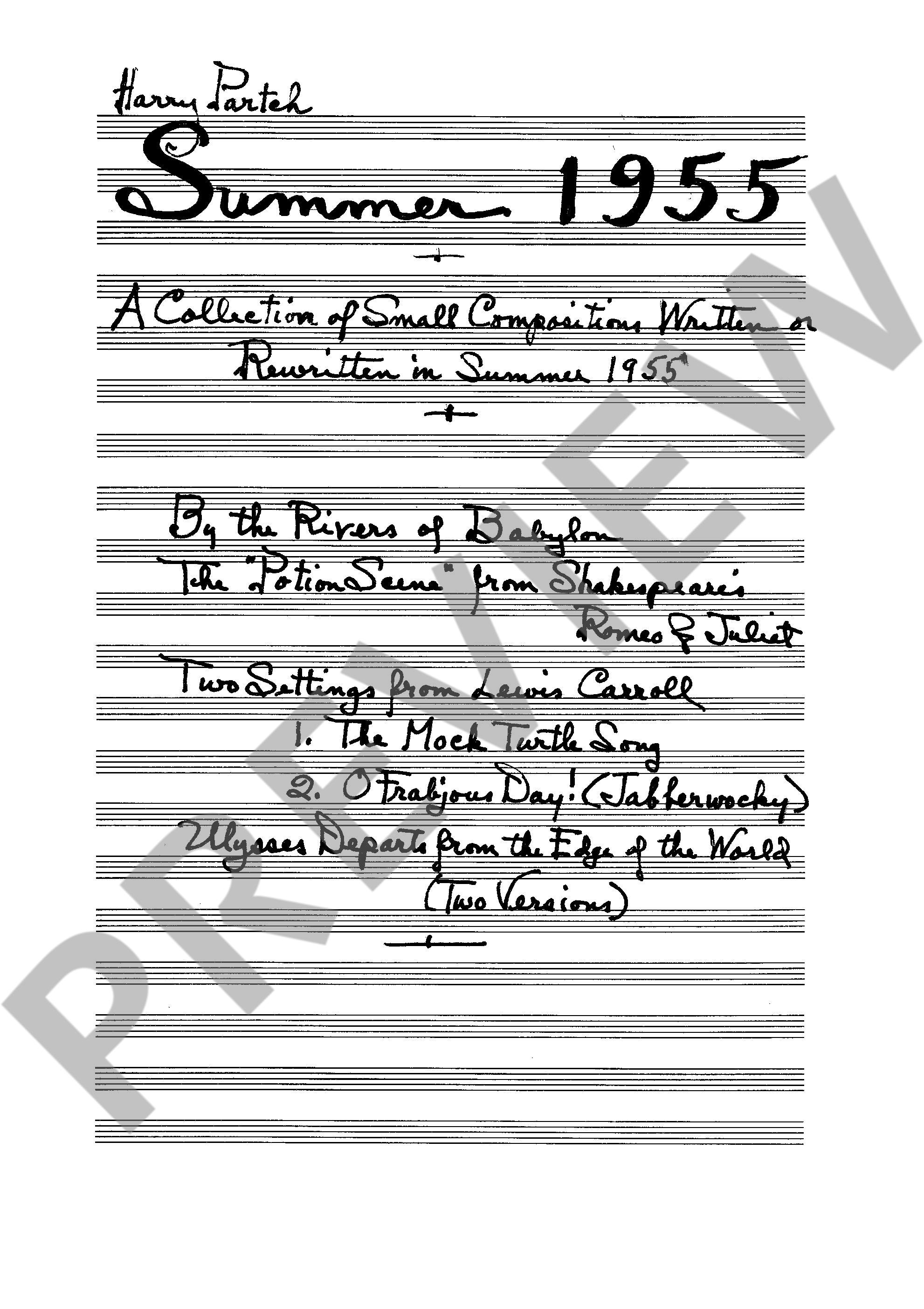 Anderes Coverbild Summer 1955 