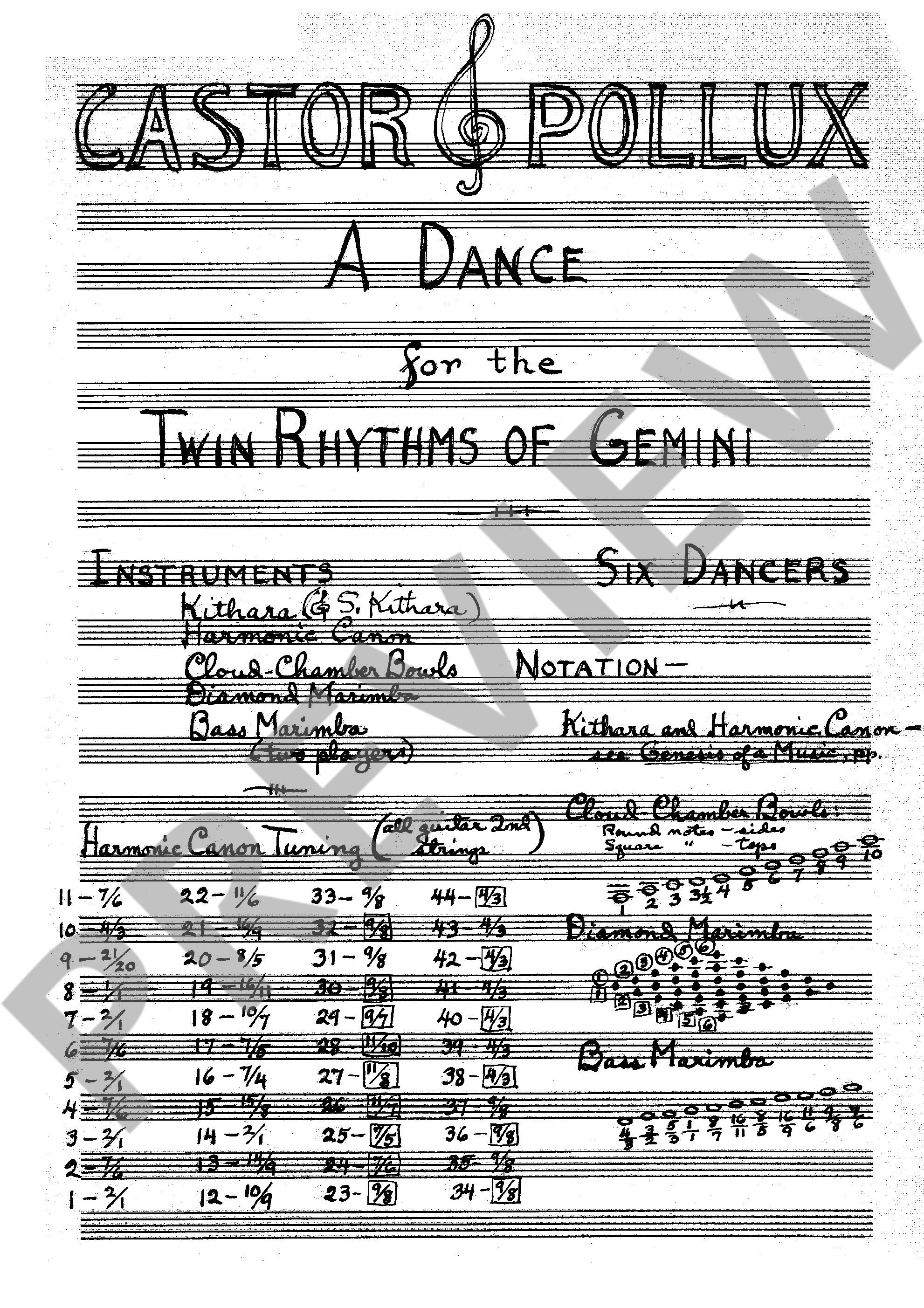 Anderes Coverbild Castor & Pollux 