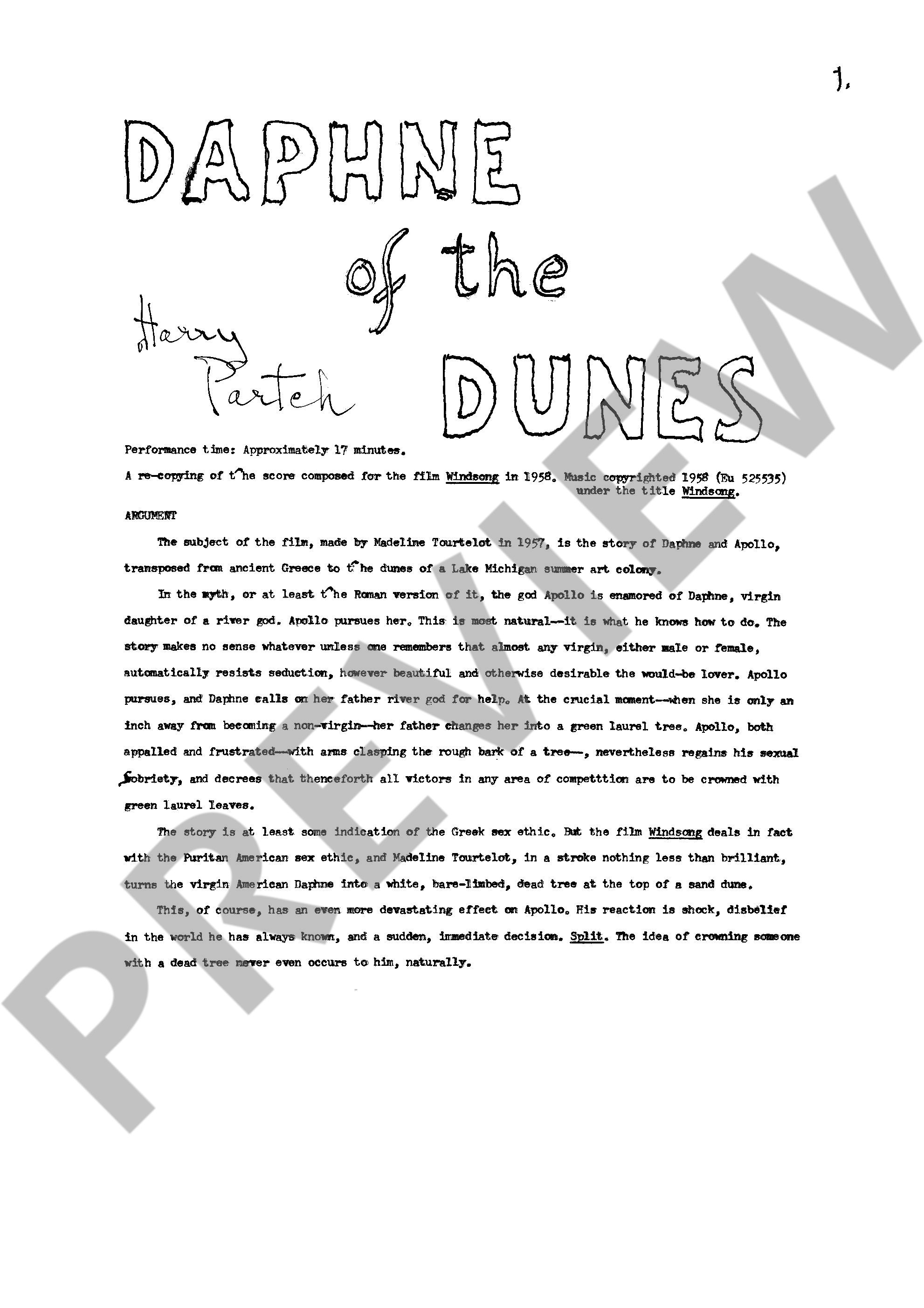 Anderes Coverbild Daphne of the Dunes 