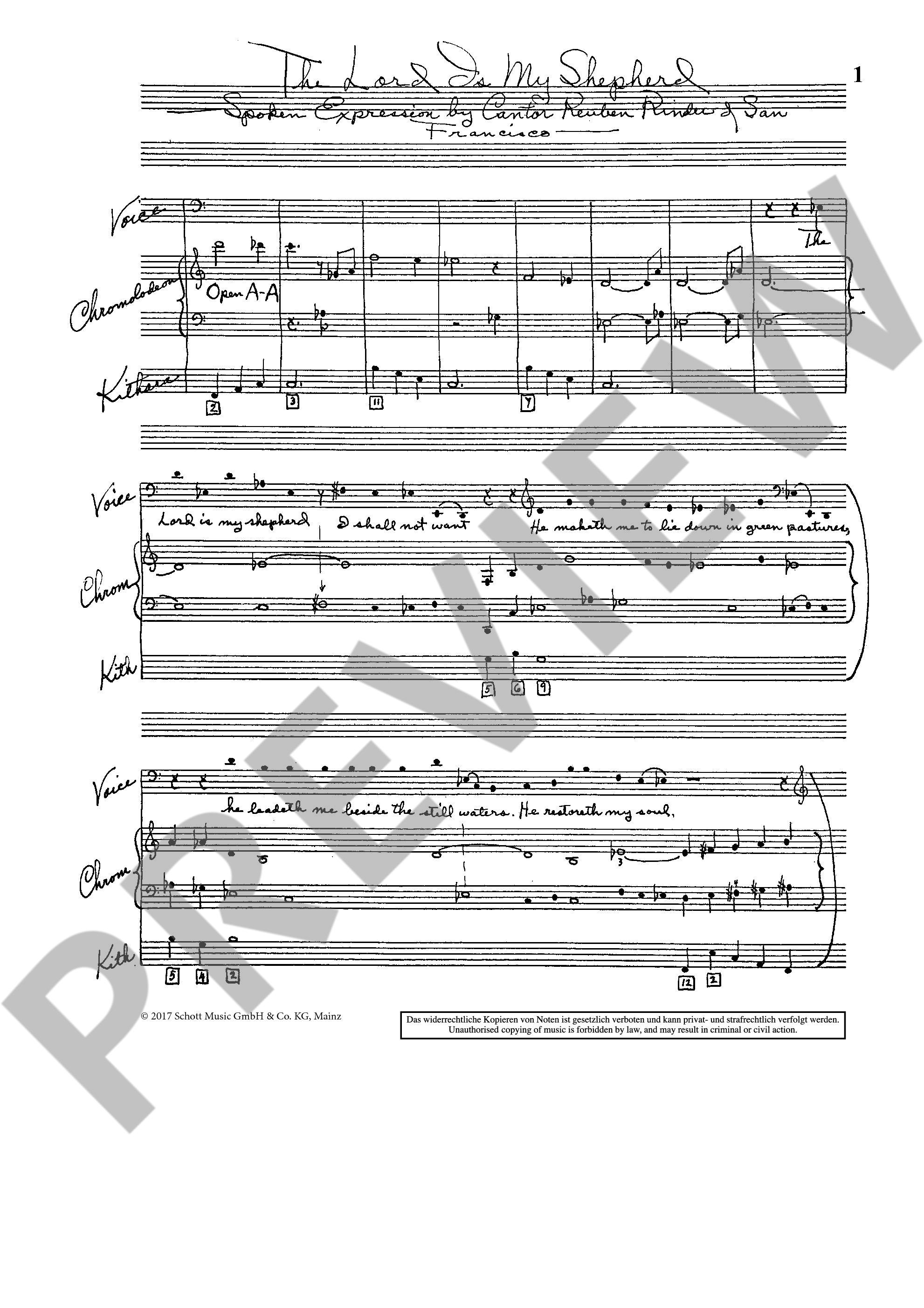 Anderes Coverbild The Lord is My Shepherd 