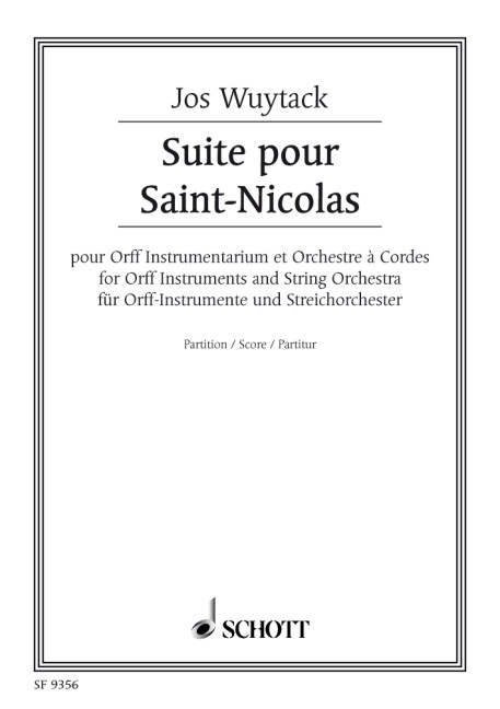 Vorderes Coverbild Suite pour Saint-Nicolas 