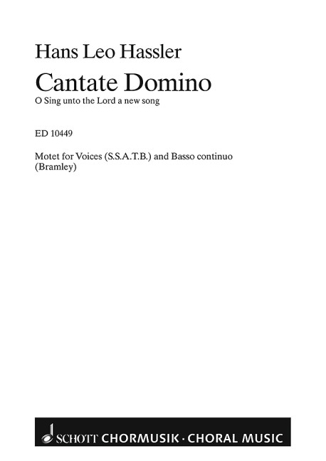 Vorderes Coverbild Cantate Domino 