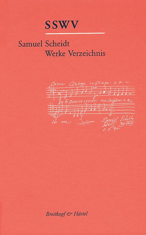 Vorderes Coverbild Samuel-Scheidt-Werke-Verzeichnis