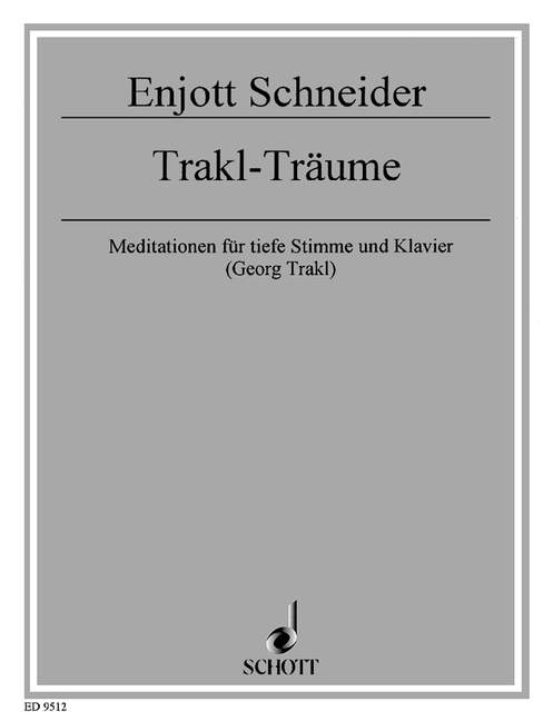 Vorderes Coverbild Trakl-Träume 