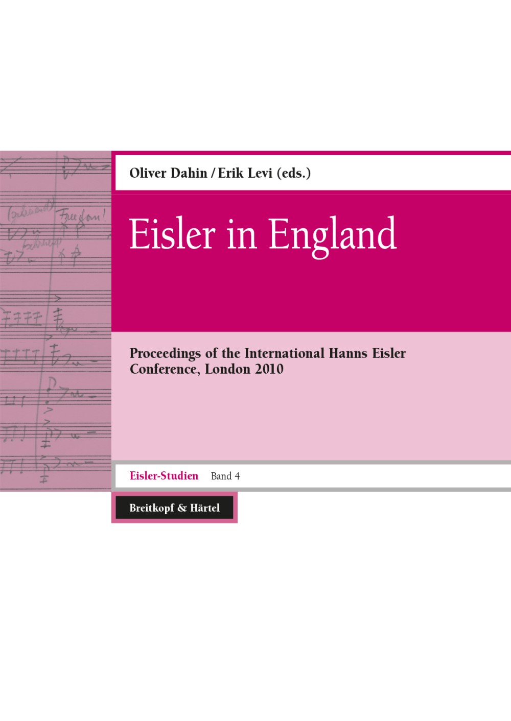 Vorderes Coverbild Eisler in England