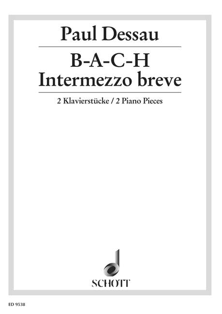Vorderes Coverbild B-A-C-H / Intermezzo breve 