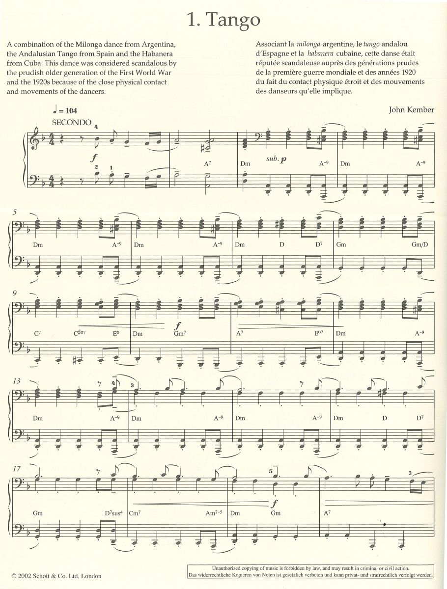 Anderes Coverbild Latin pieces for piano duet 