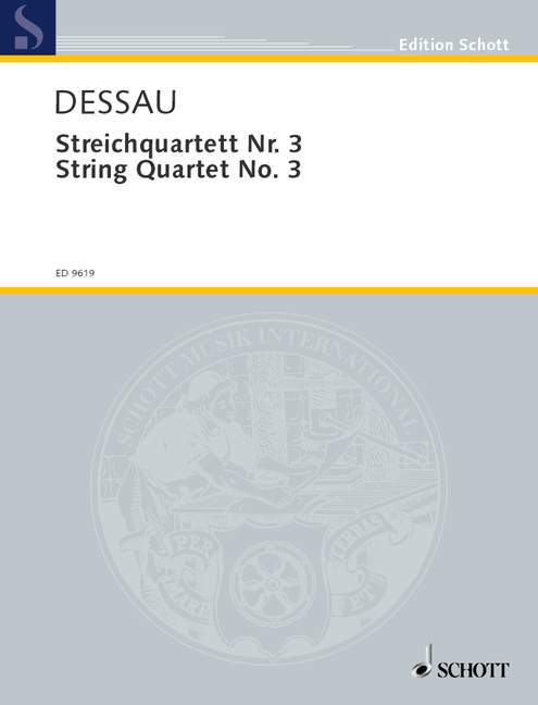 Vorderes Coverbild Streichquartett Nr. 3 