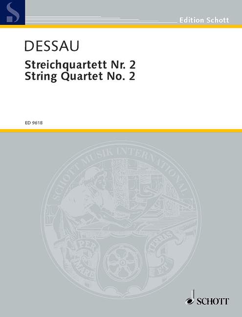 Vorderes Coverbild Streichquartett Nr. 2 