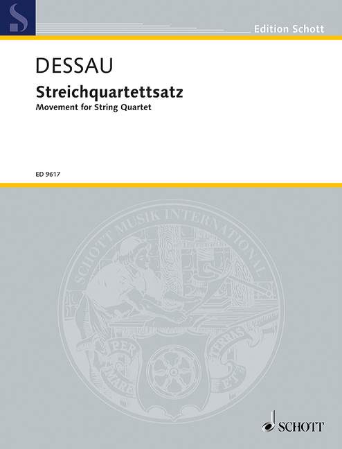 Vorderes Coverbild Streichquartettsatz 