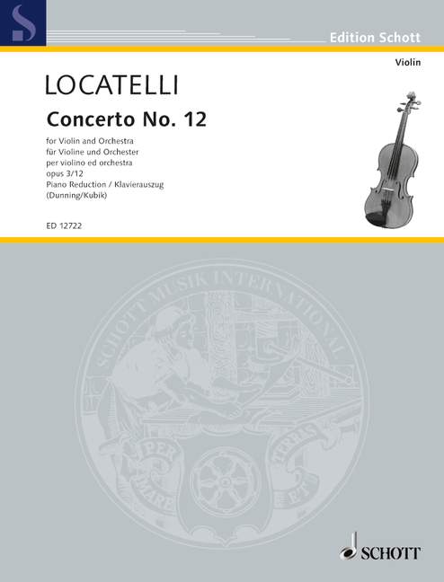Vorderes Coverbild Concerto op. 3 Nr. 12 D-Dur