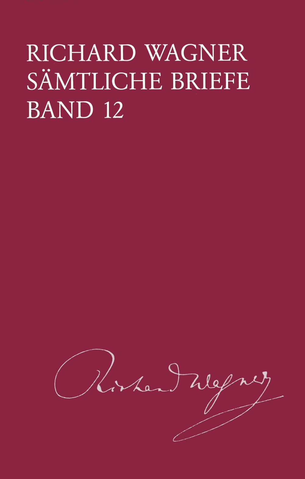 Vorderes Coverbild Sämtliche Briefe Band 12 (1860)
