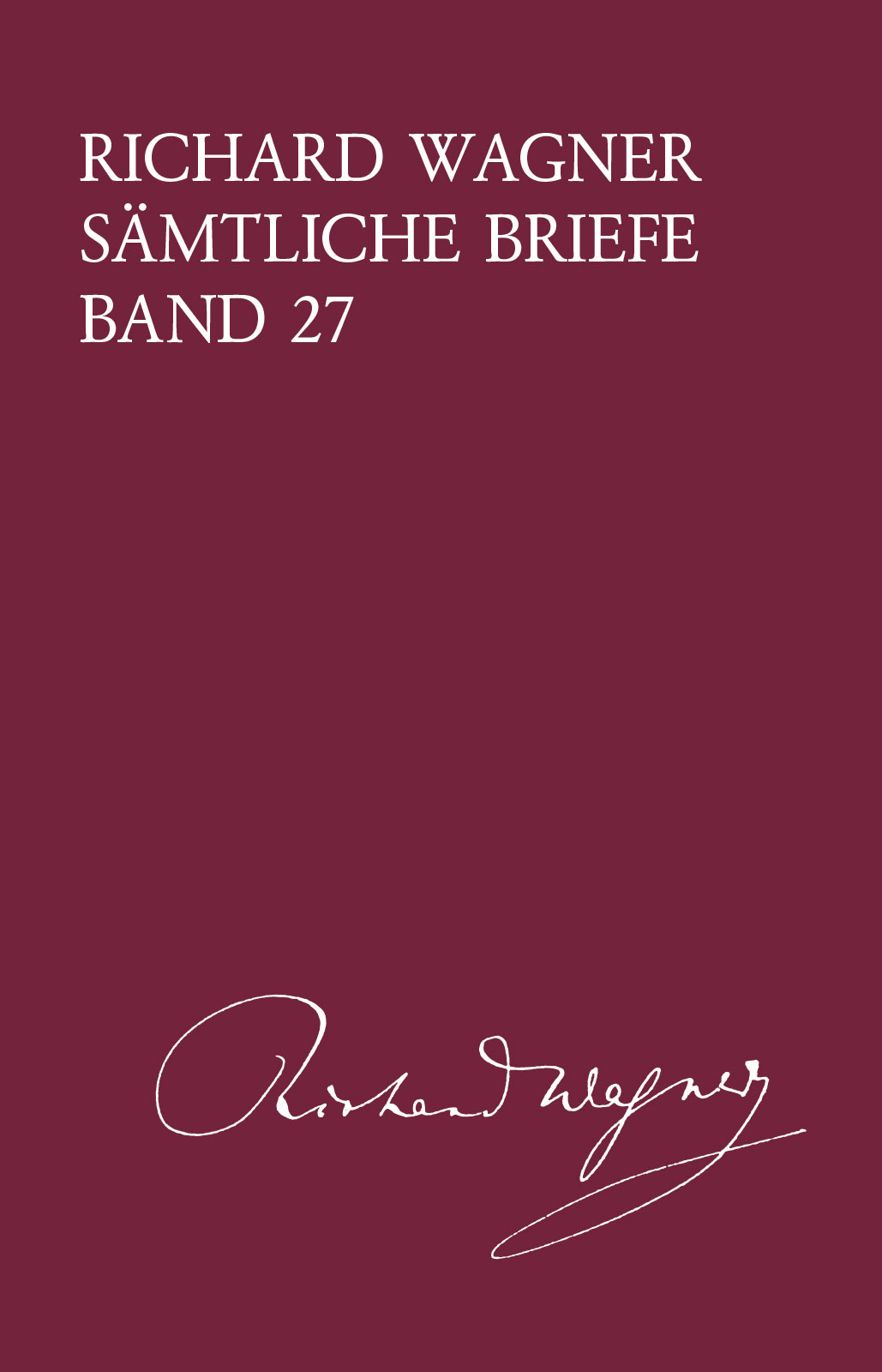 Vorderes Coverbild Sämtliche Briefe Band 27 (1875)