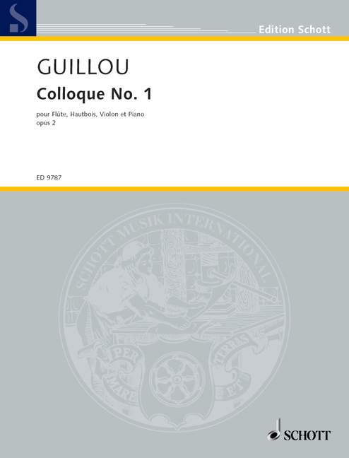 Vorderes Coverbild Colloque No. 1 op. 2 