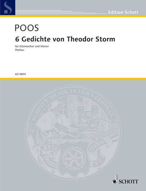 Vorderes Coverbild 6 Gedichte von Theodor Storm 