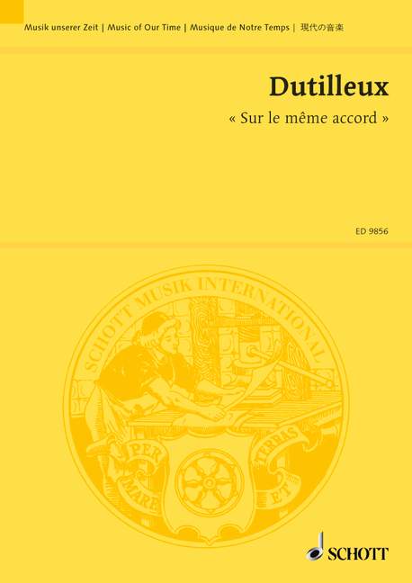 Vorderes Coverbild « Sur le même accord » 
