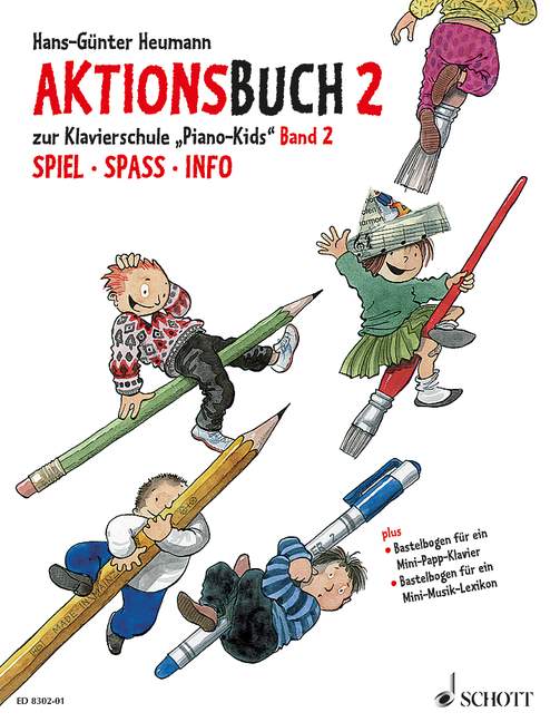 Vorderes Coverbild Piano Kids Band 2 + Aktionsbuch 2