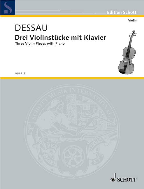 Vorderes Coverbild Drei Violinstücke mit Klavier 