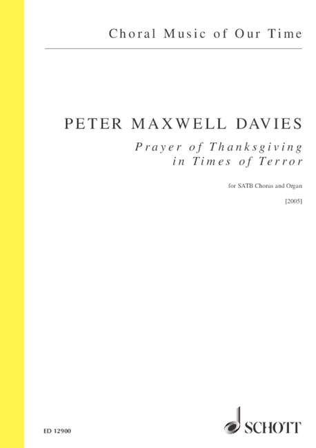 Vorderes Coverbild Prayer of Thanksgiving in Times of Terror op. 266 